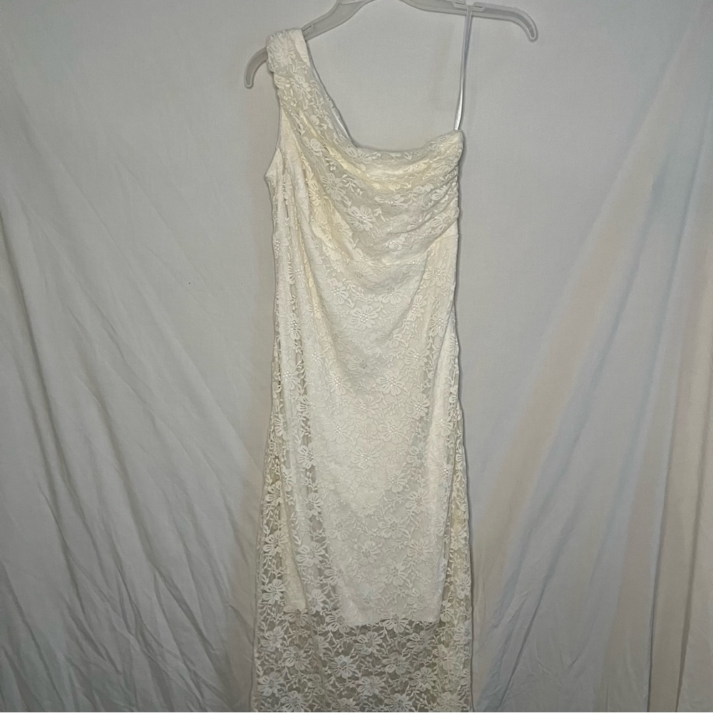 Emma & Michele White Lace Dress